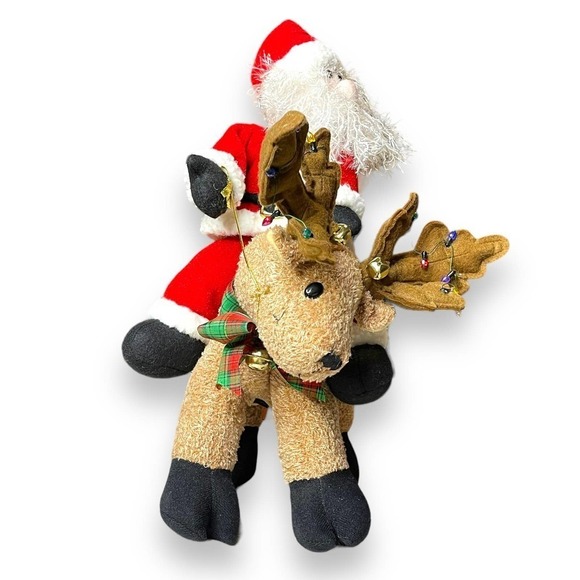 VTG Electronic Singing Dancing Jingle Bell Santa Reindeer WORKING - Picture 5 of 15